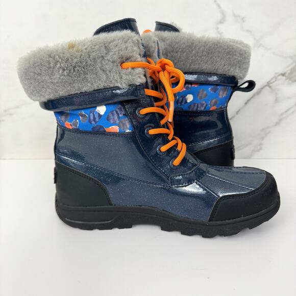 UGG Big Kids Butte II Boots Size 5 Style 1005581 Winter Waterproof Lined Blue - Picture 5 of 12